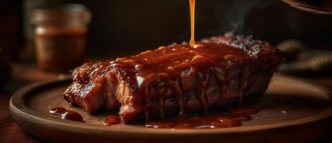 Bistec en salsa roja